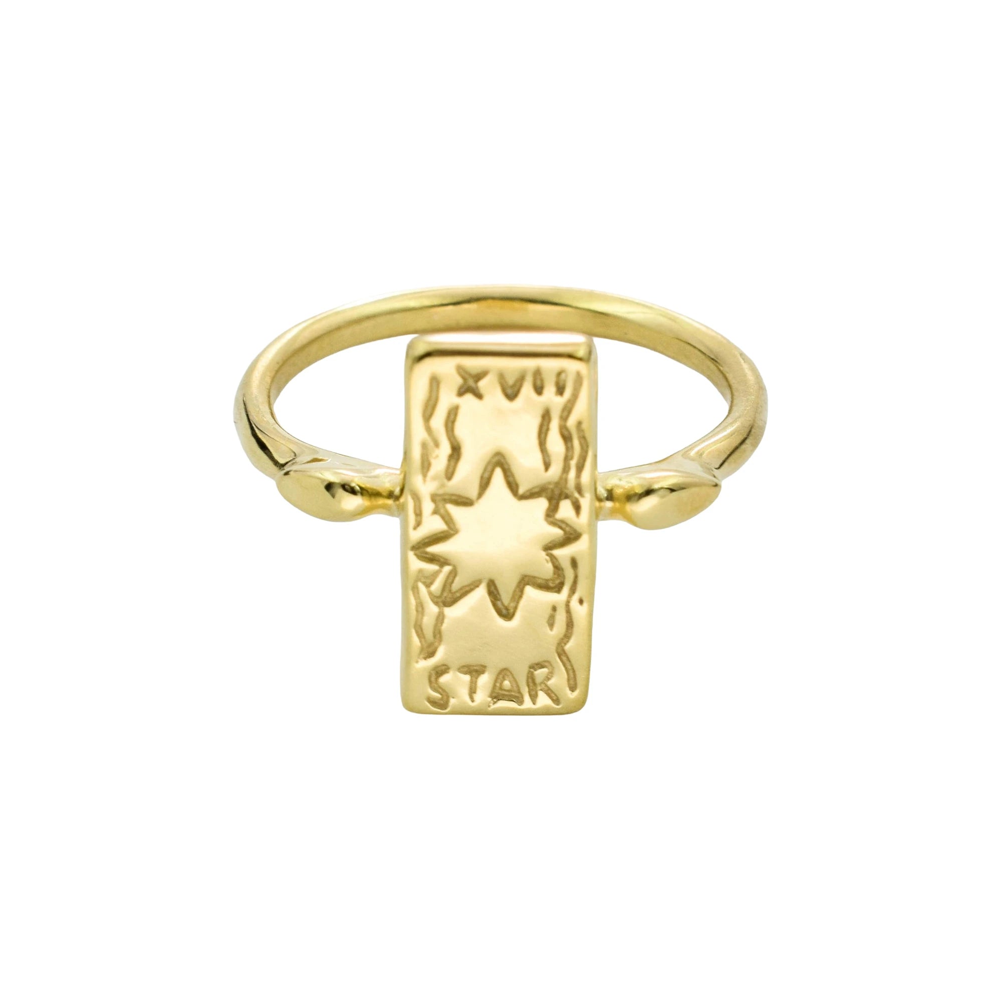 The Star tarot card ring