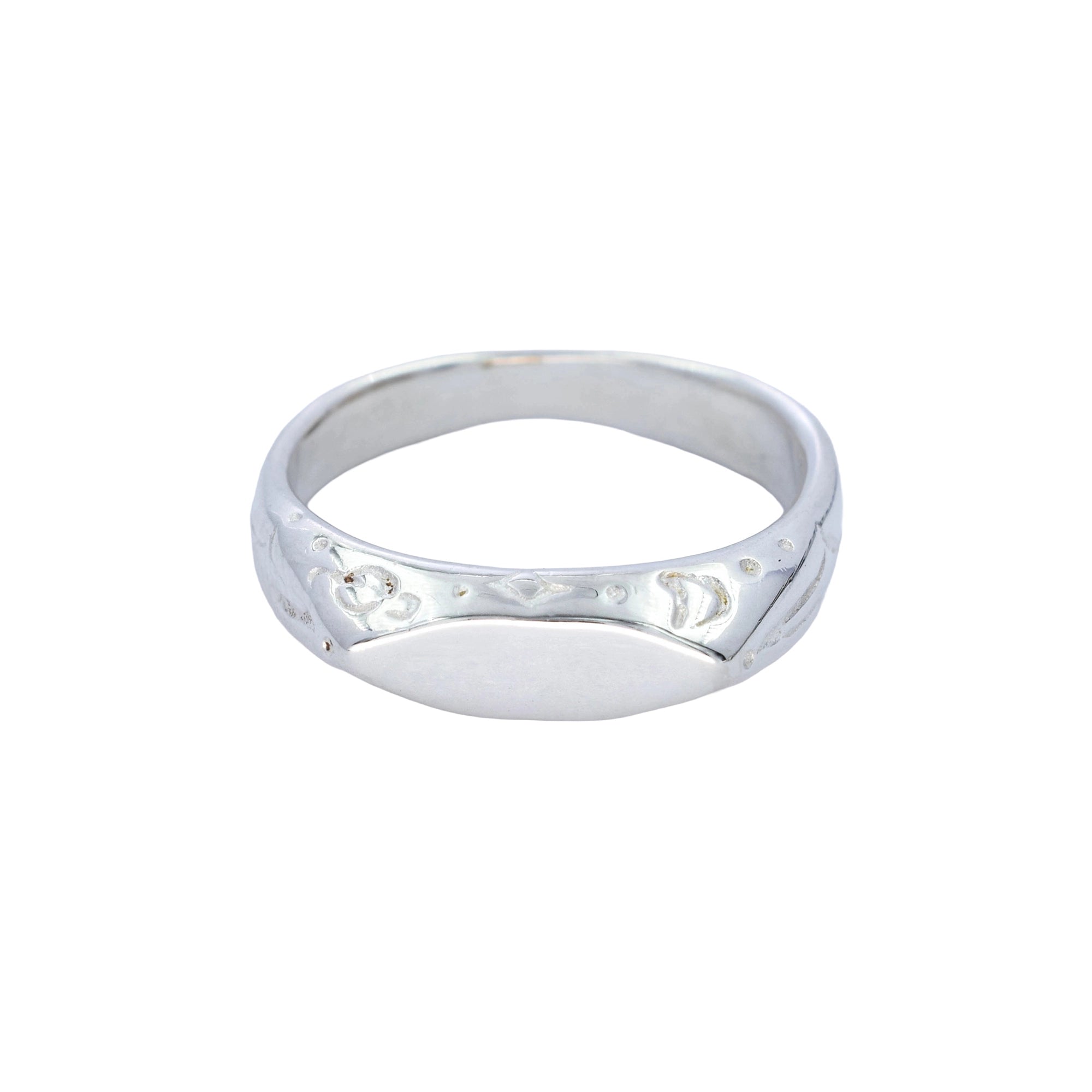 Celestial dainty signet ring
