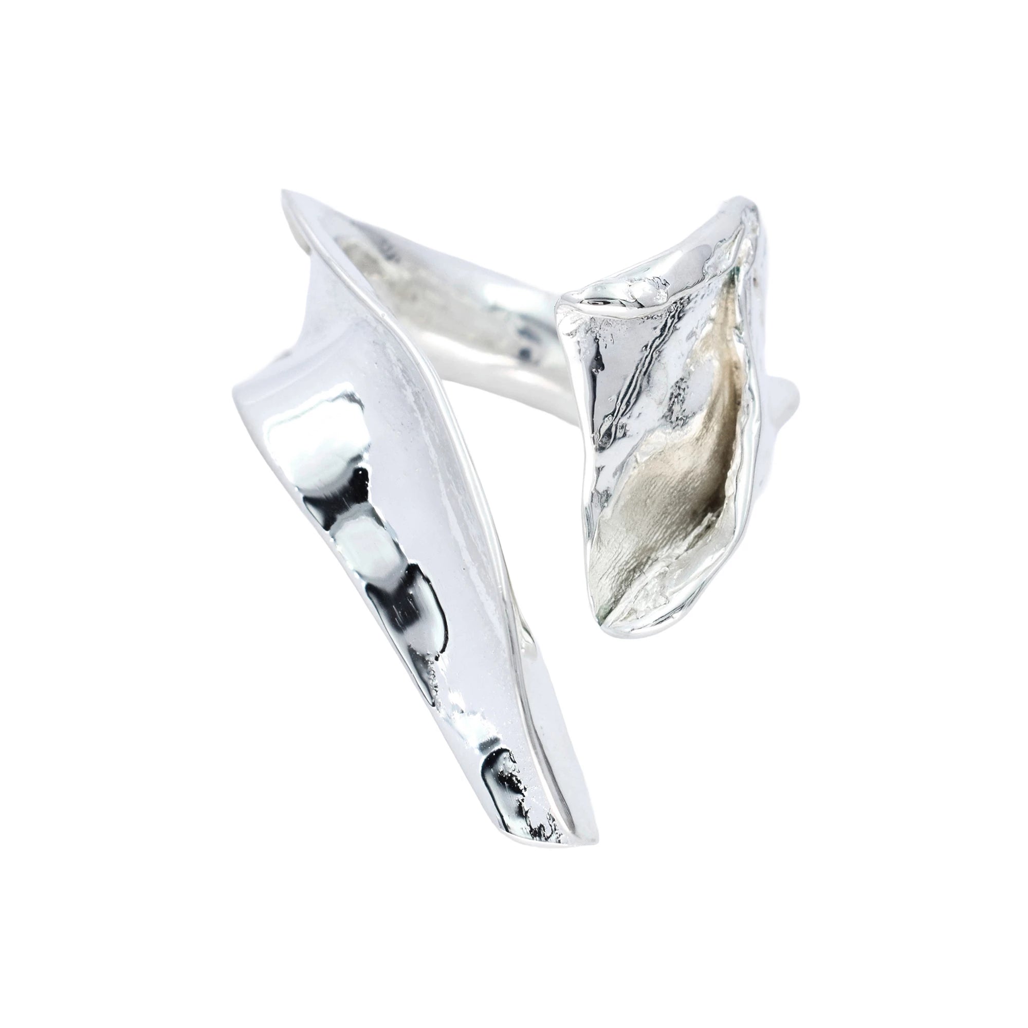 Silver statement ring