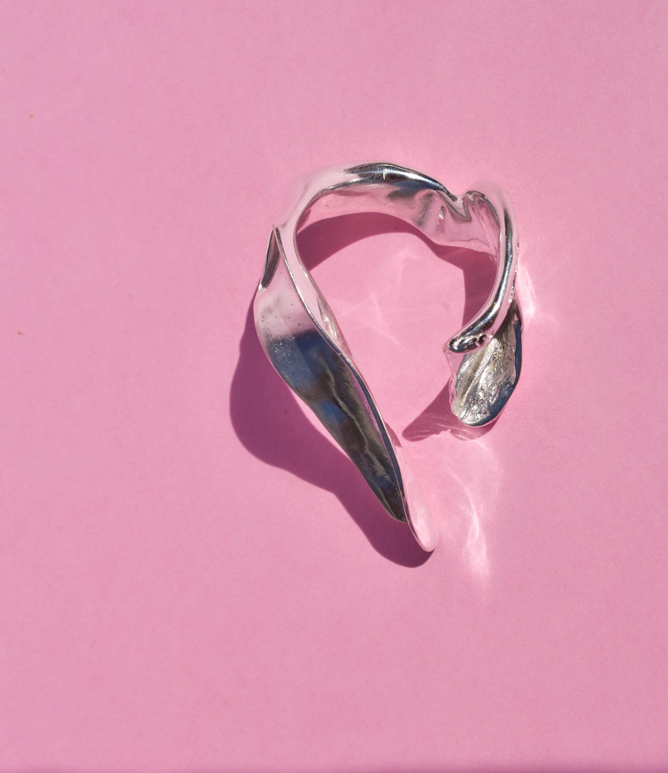 Silver statement ring