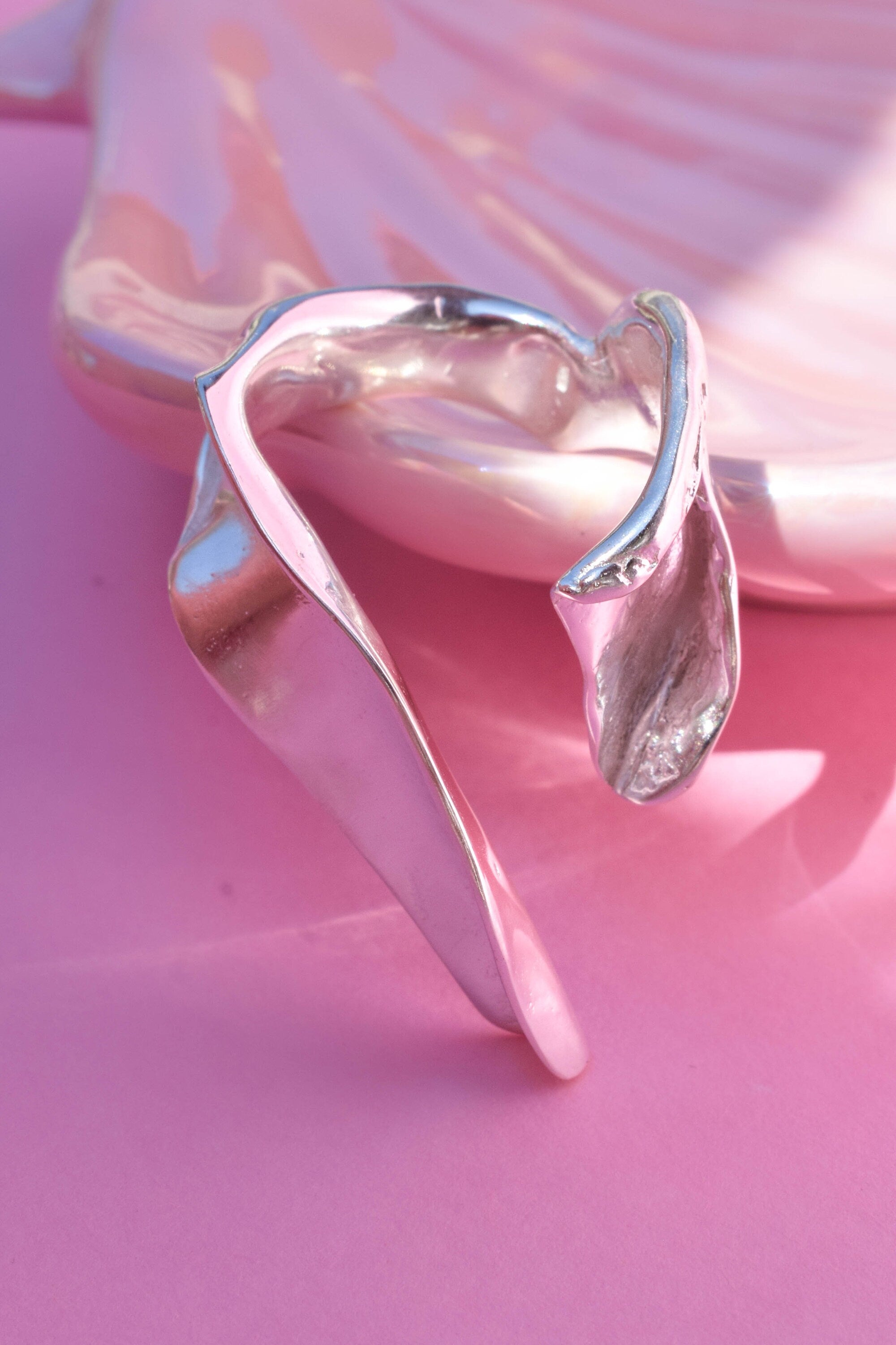Silver statement ring