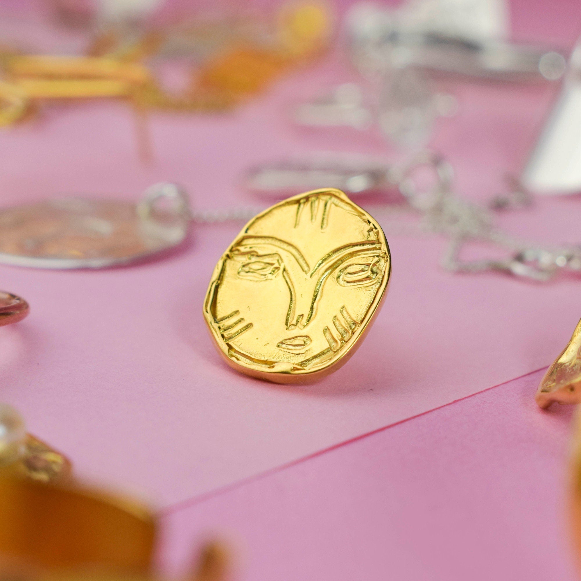 Face earrings