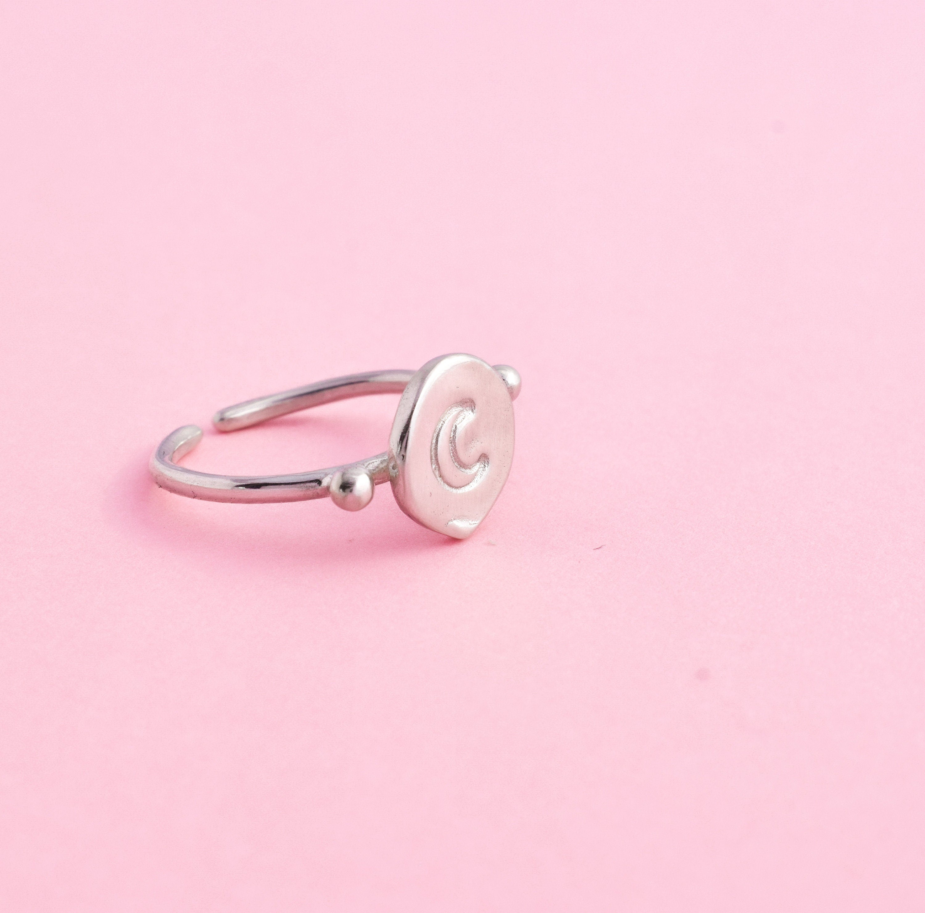 Crescent moon ring