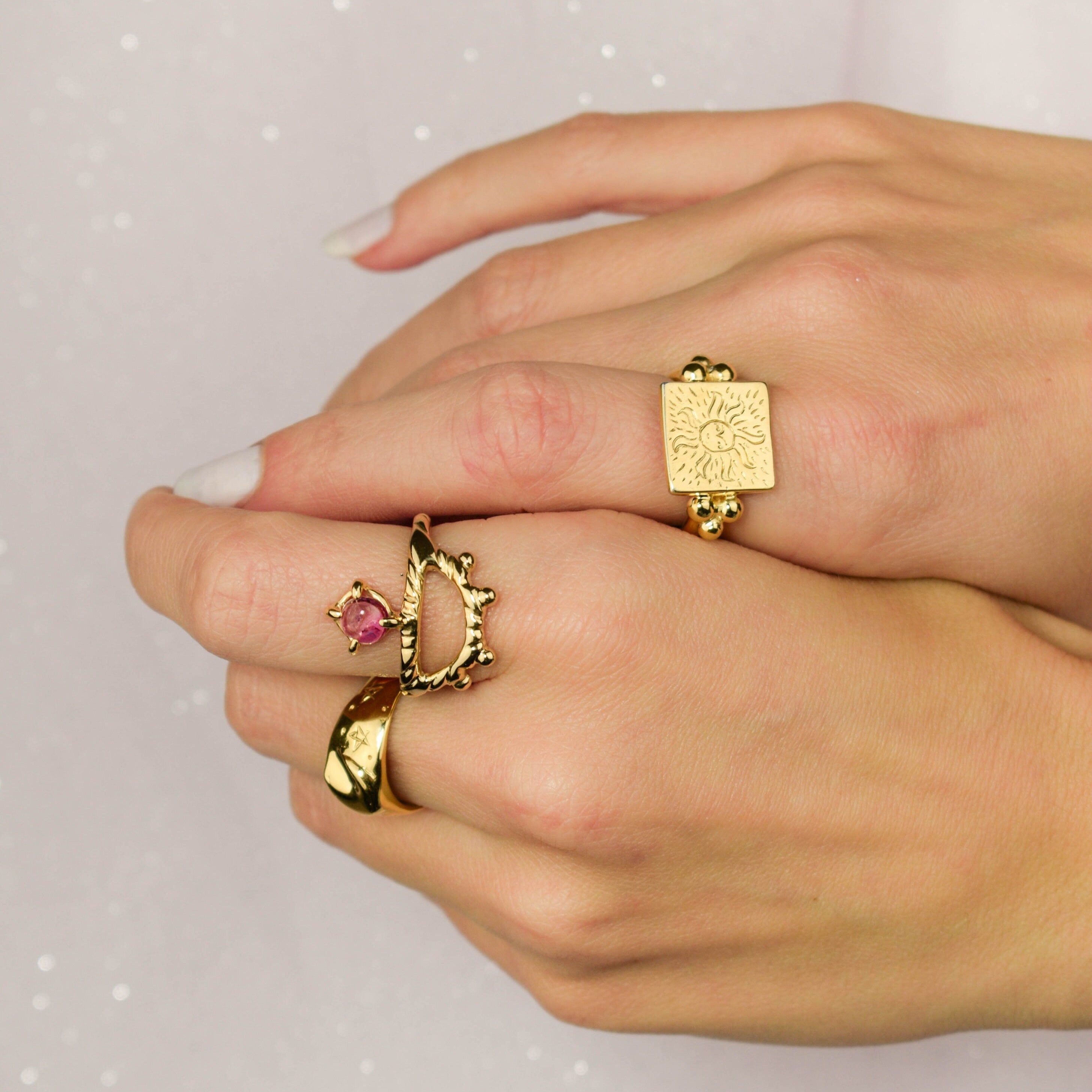 Square sun ring