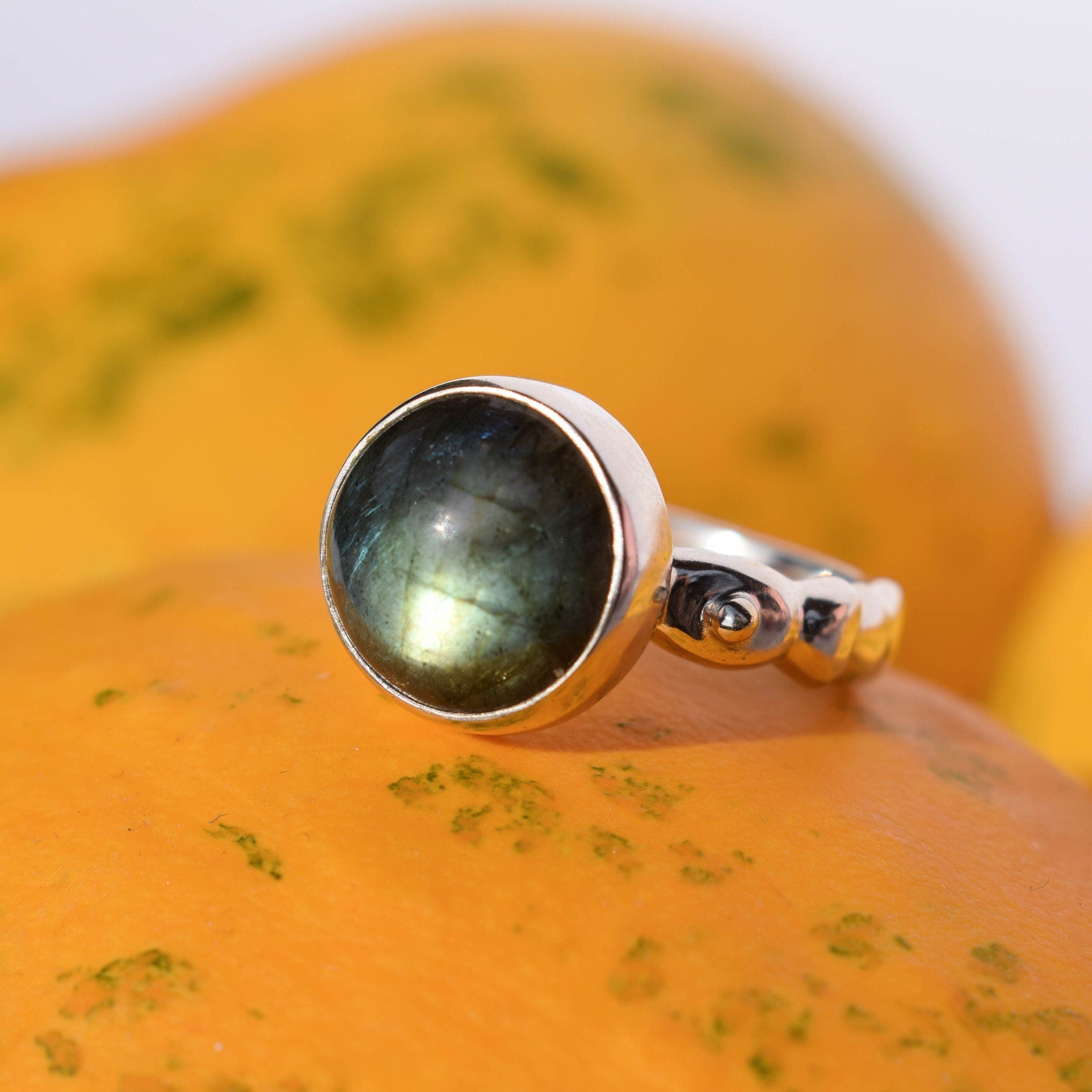 Labradorite ring