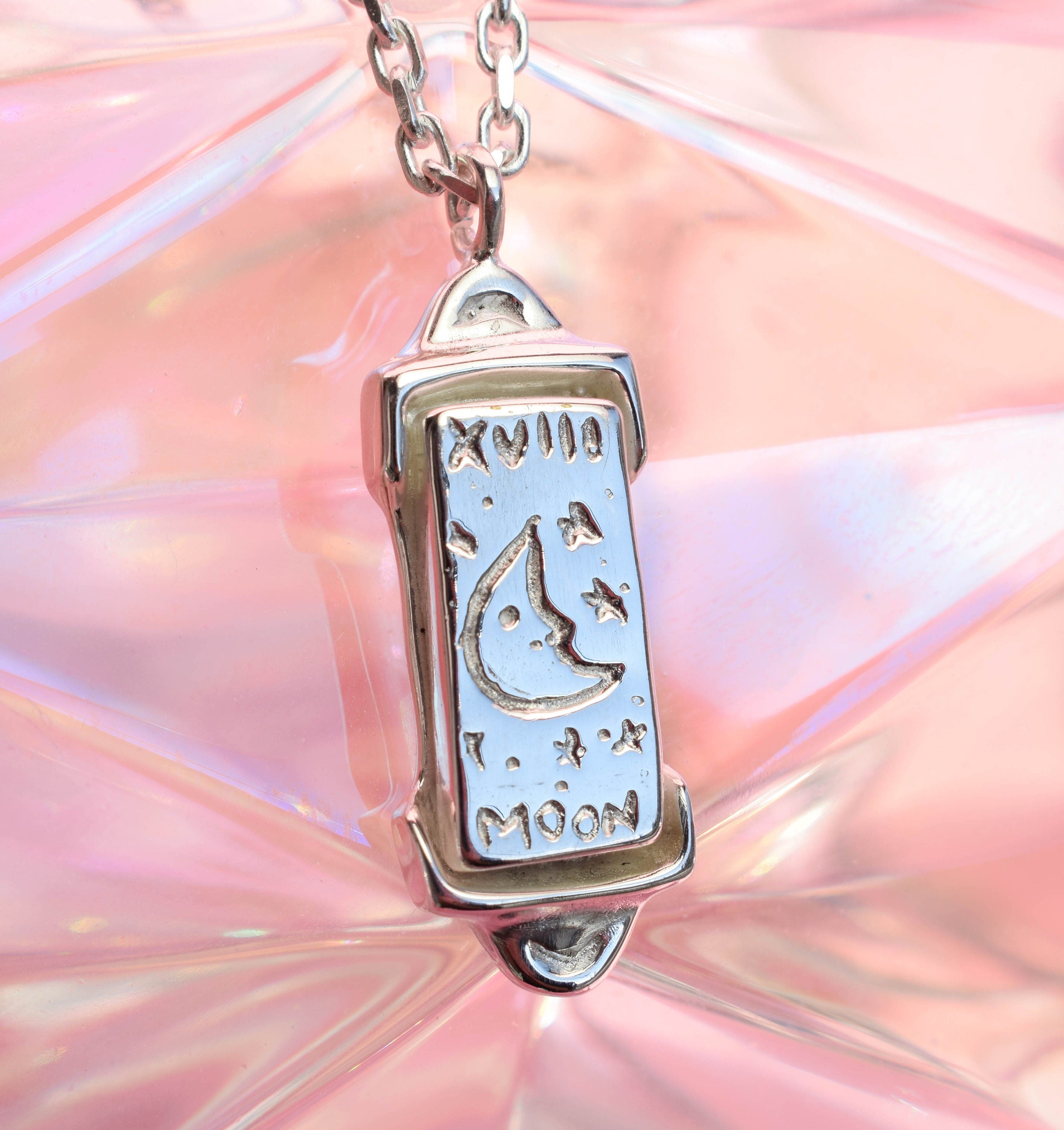 The moon tarot card necklace