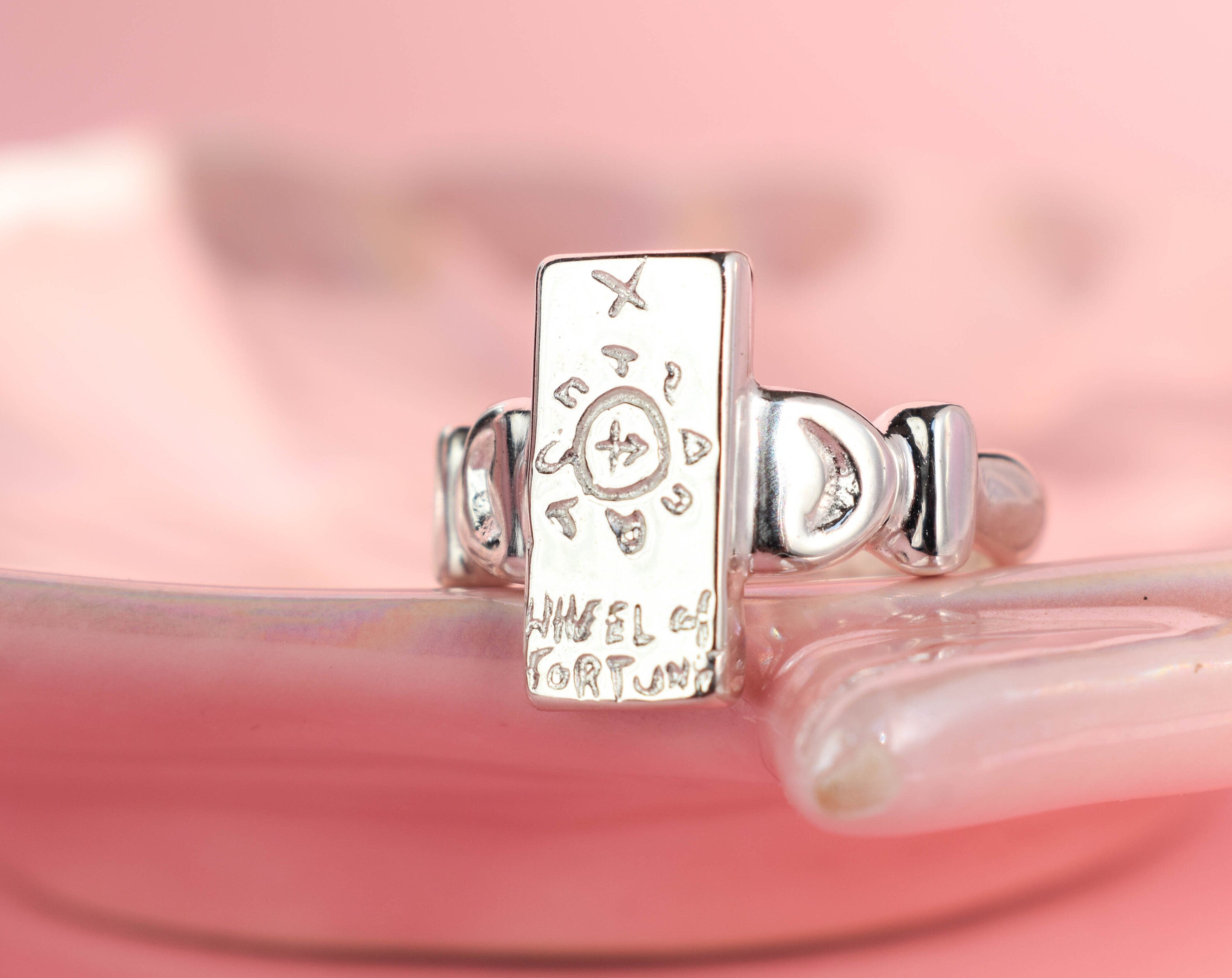 The Wheel of Fortune tarot card ring