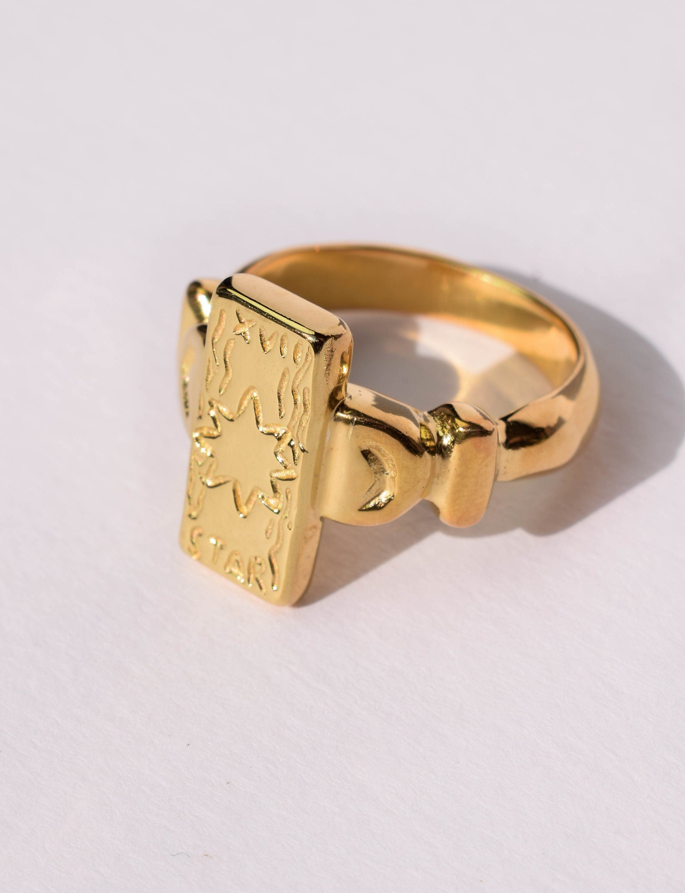 The Star tarot card ring