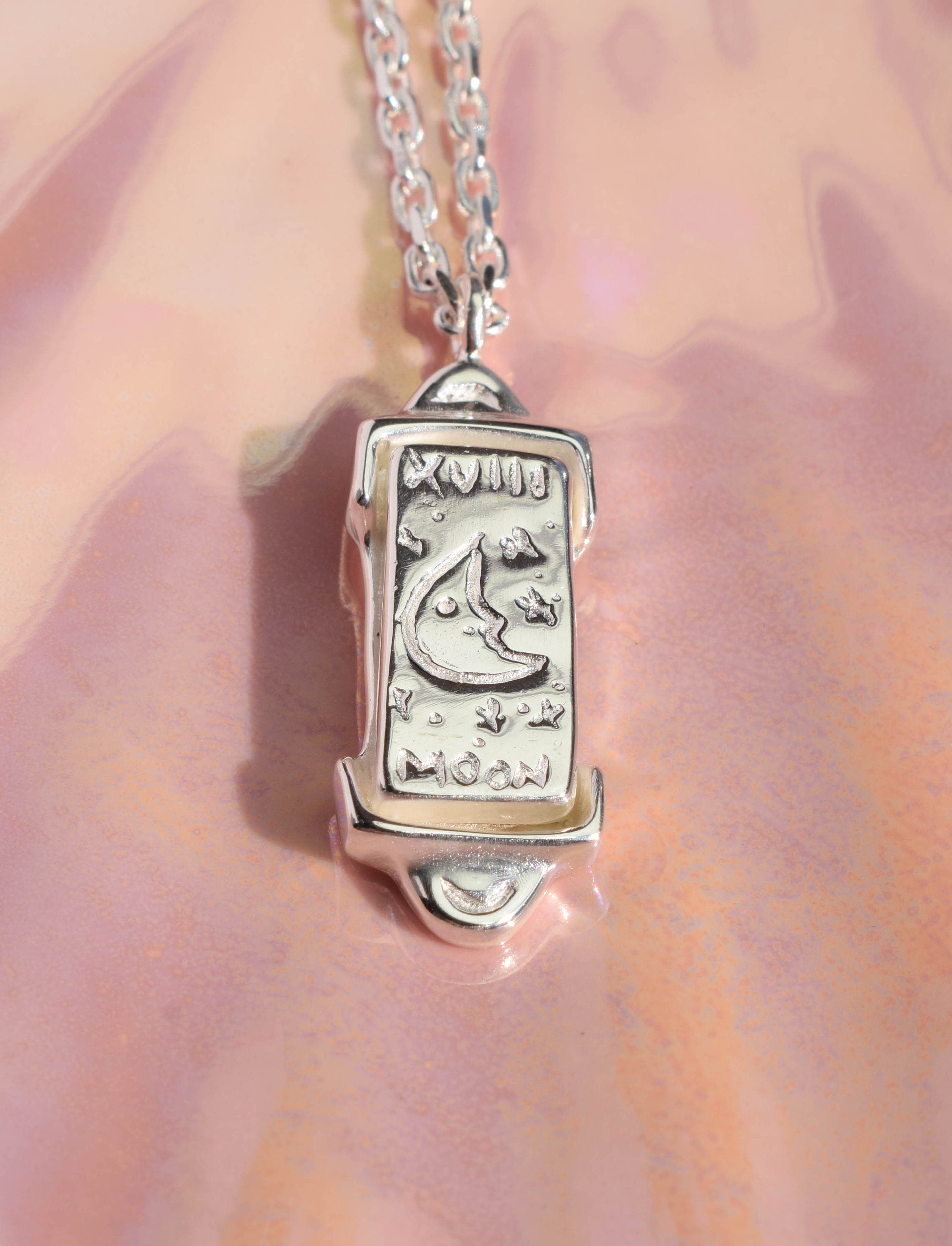 The moon tarot card necklace