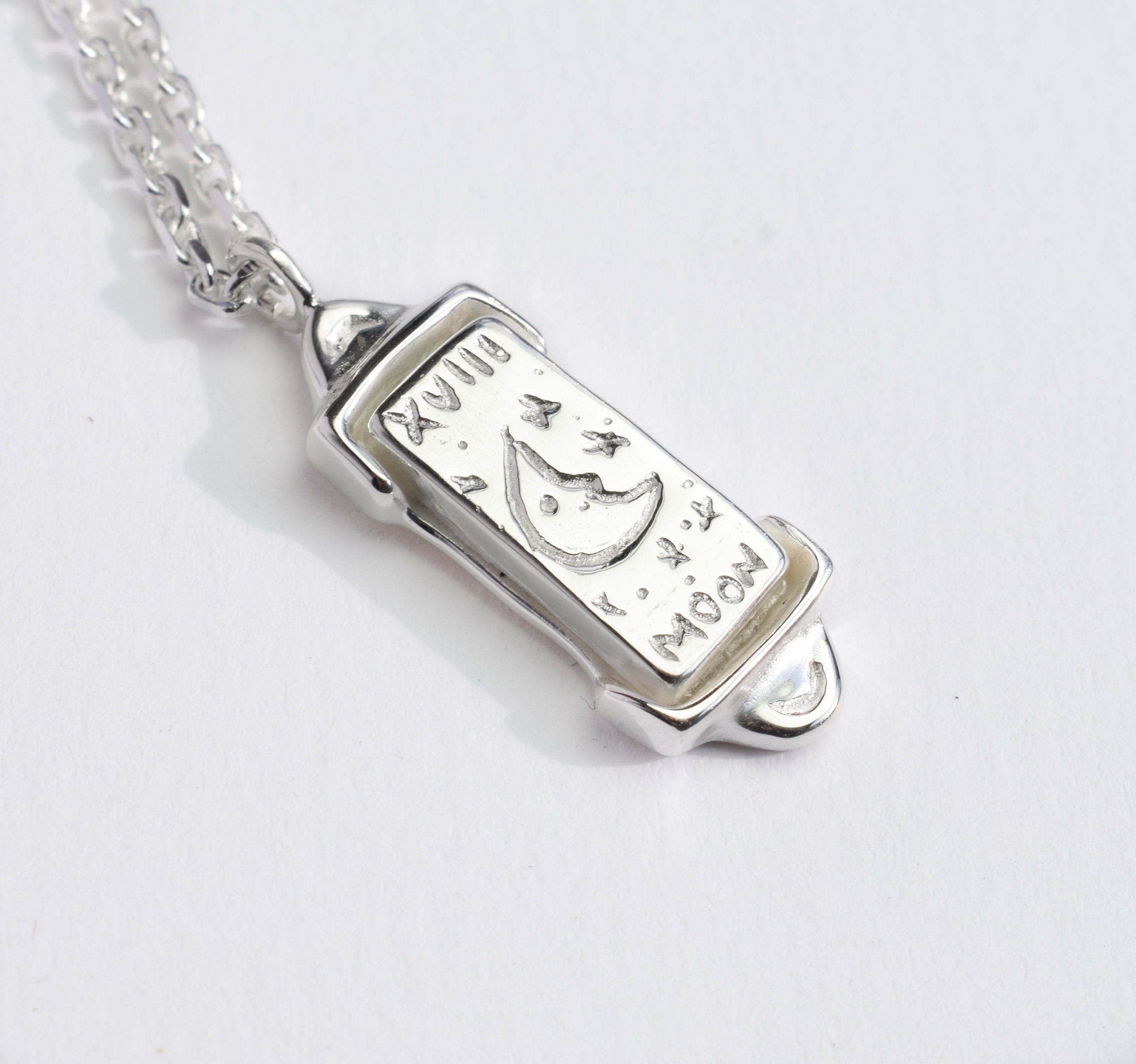 The moon tarot card necklace