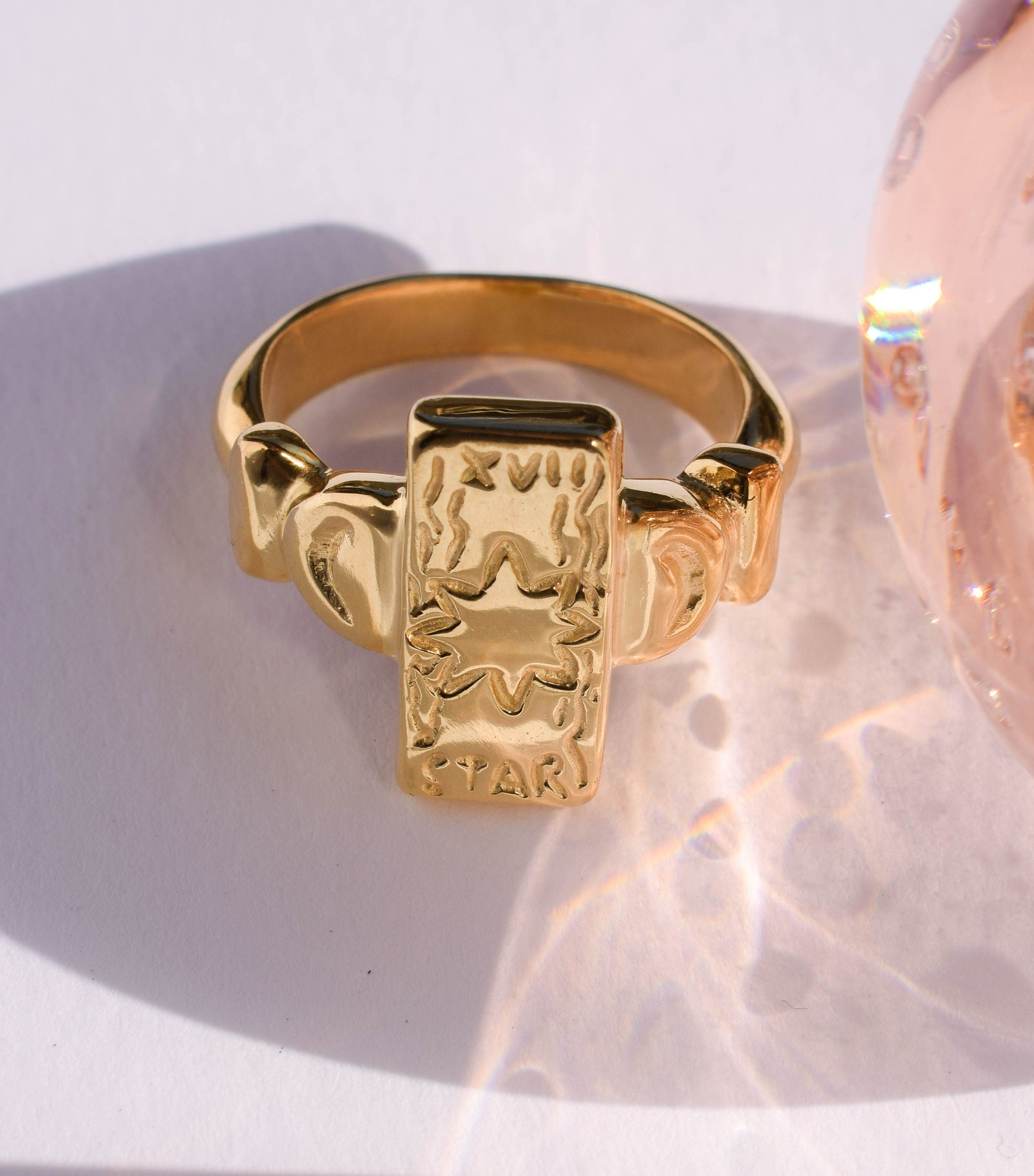 The Star tarot card ring