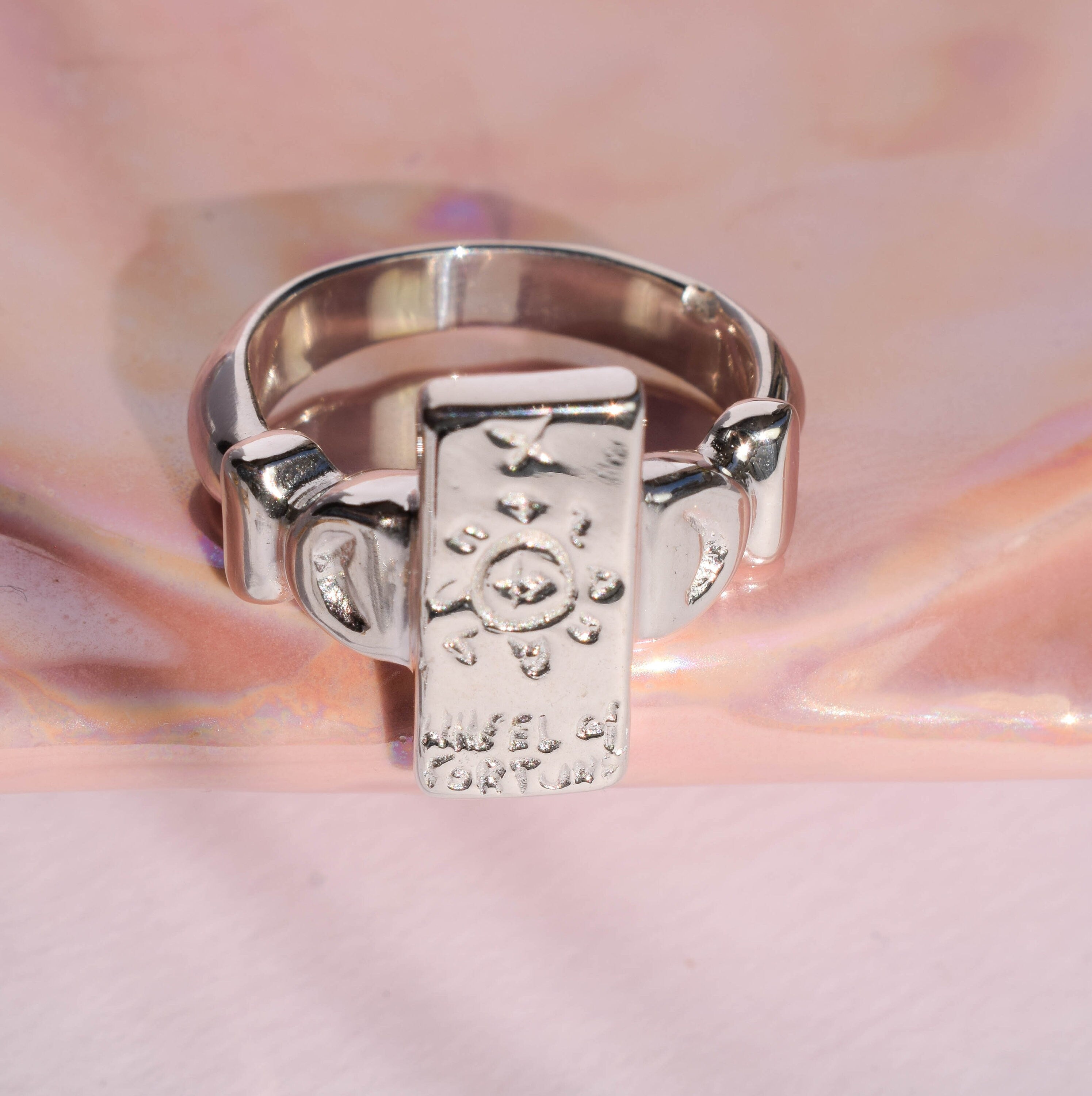 The Wheel of Fortune tarot card ring