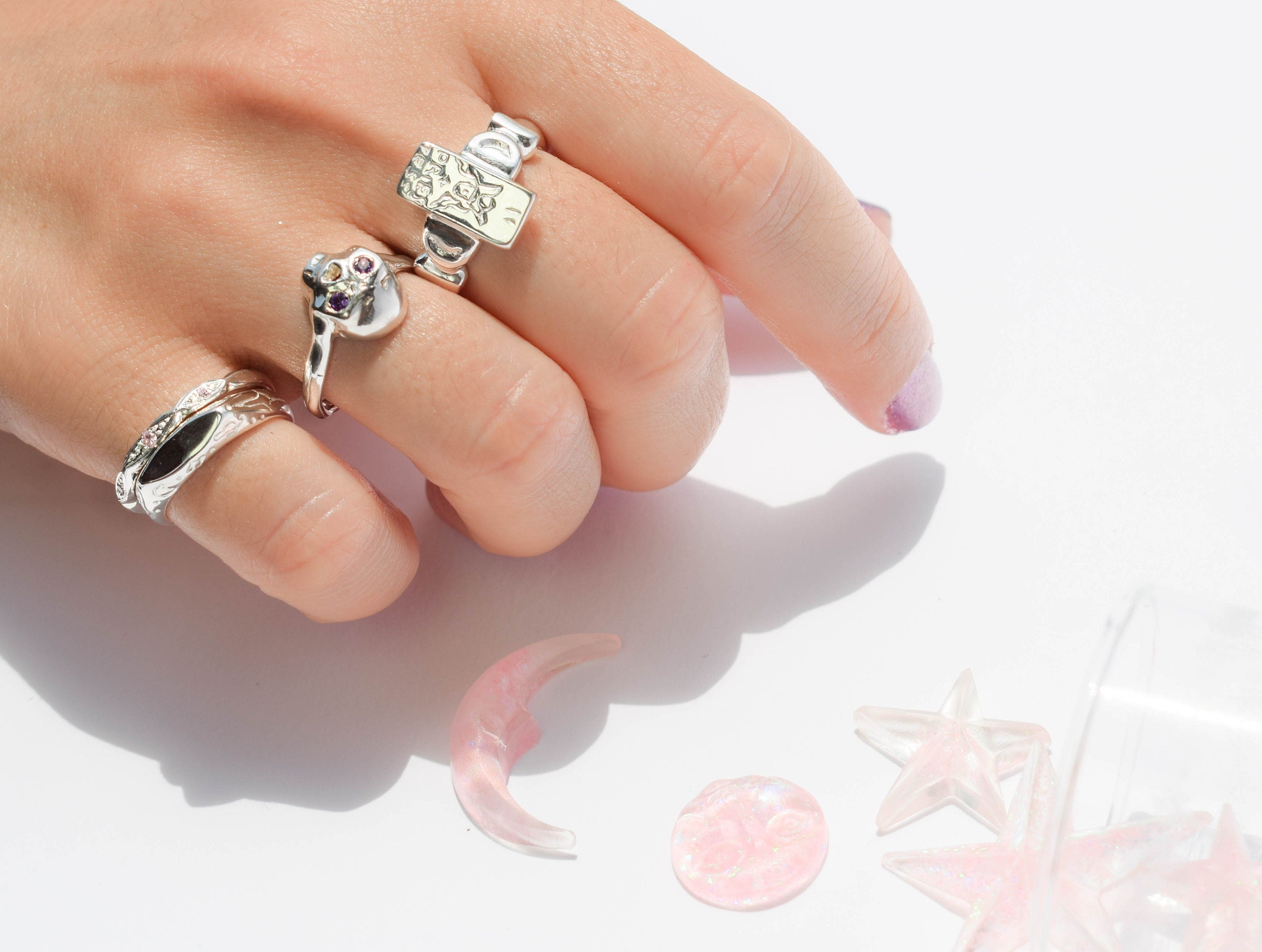 The High Priestess tarot card ring