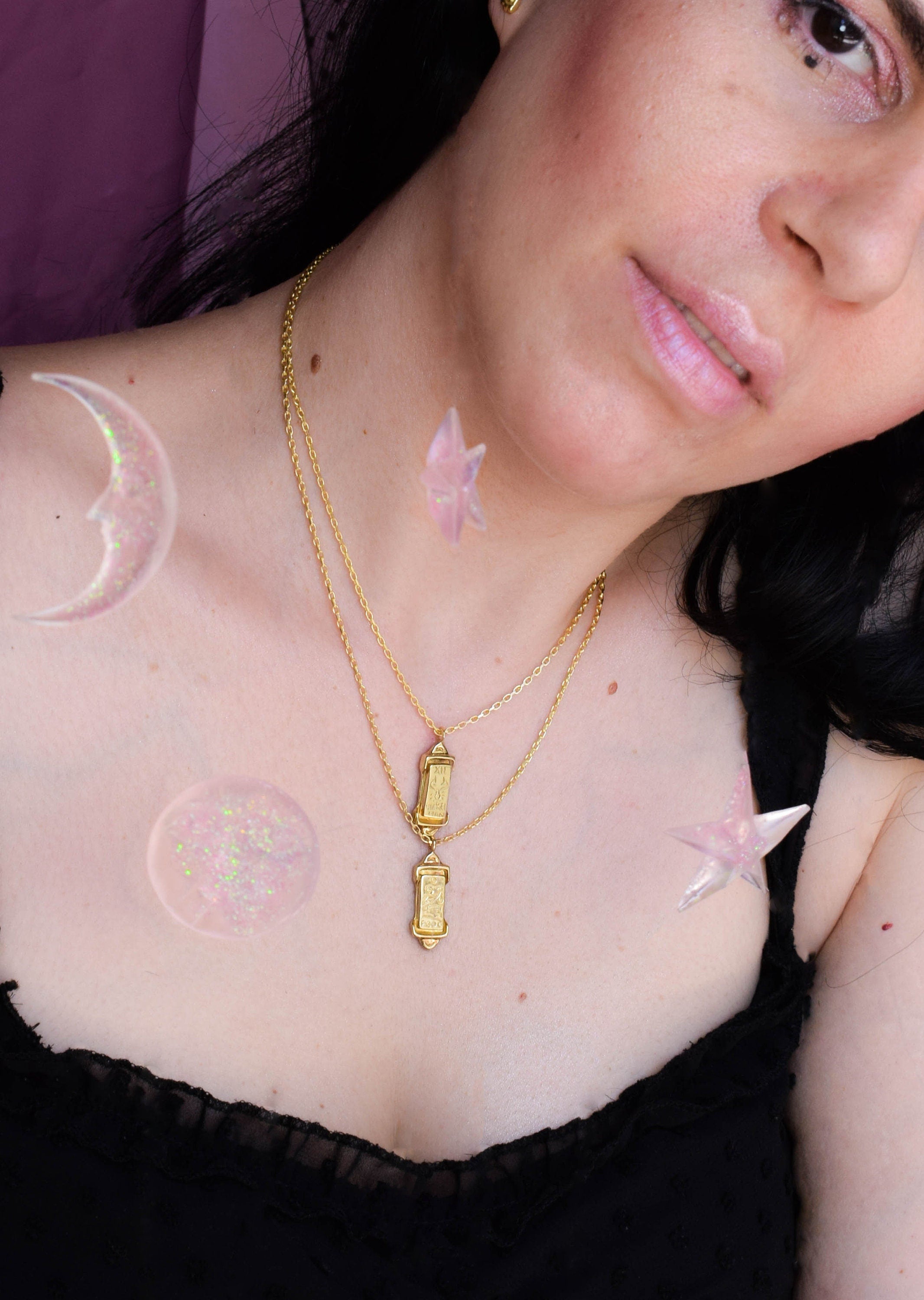 The Hanged man tarot card necklace
