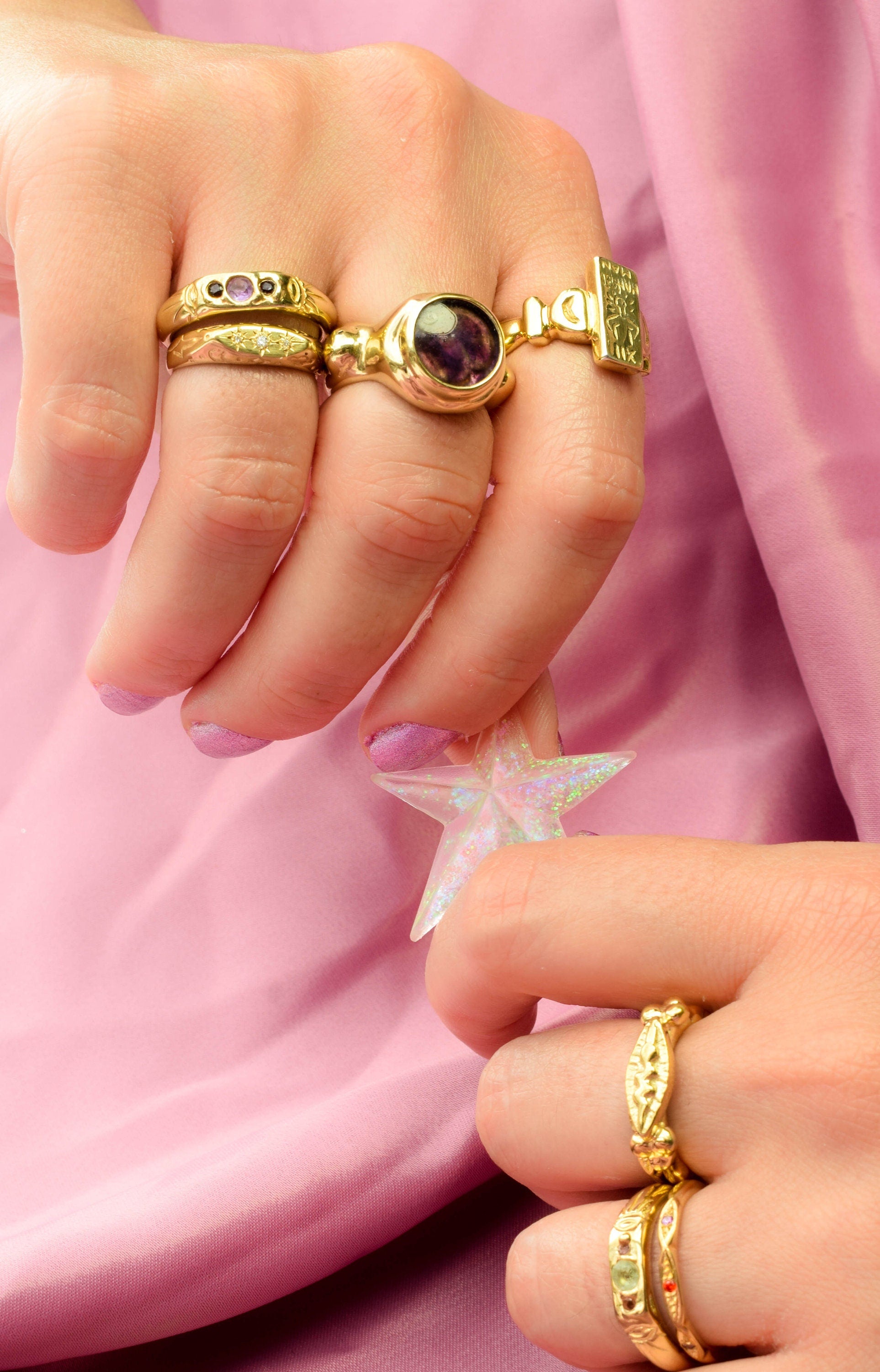 The Hanged man tarot card ring