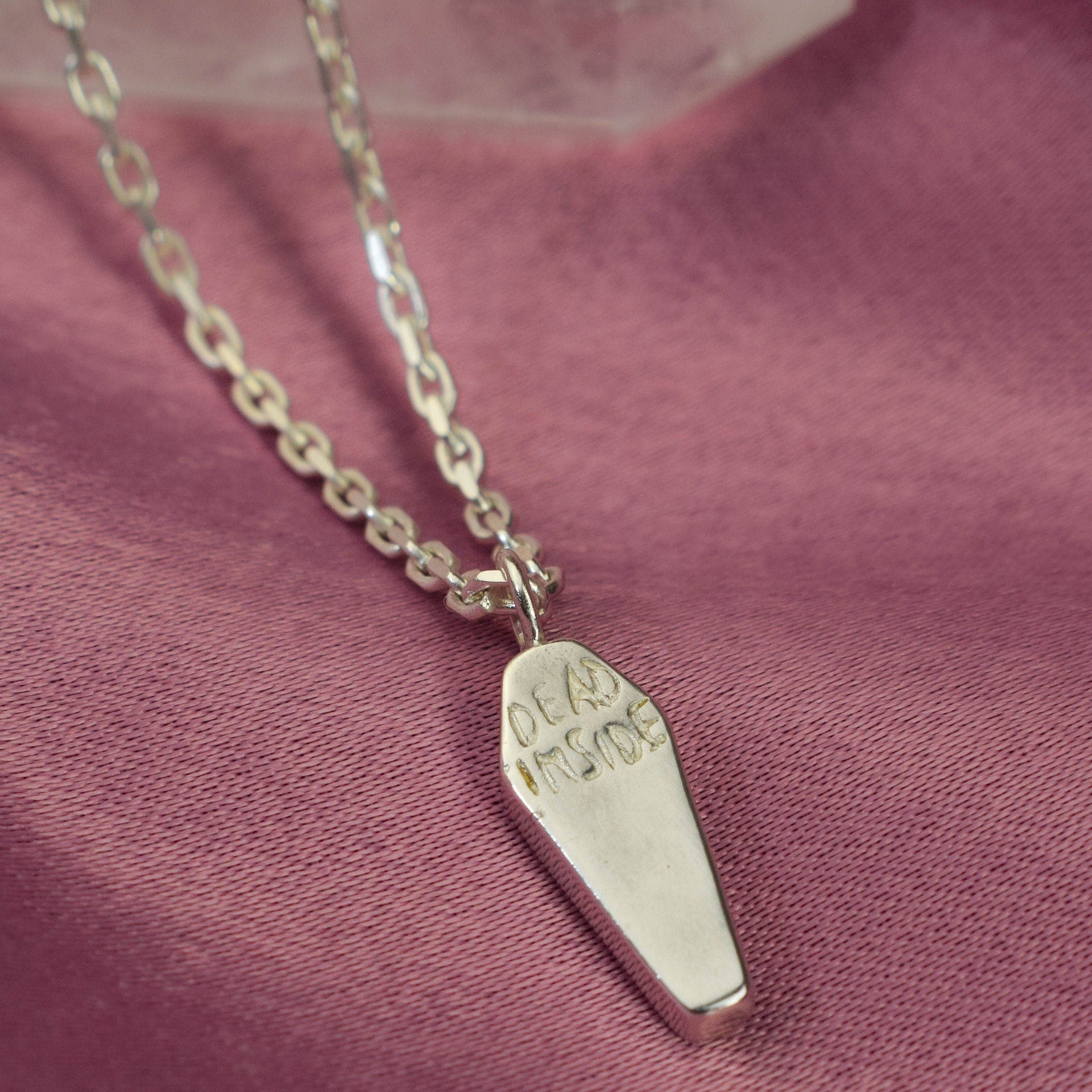 Dead inside necklace