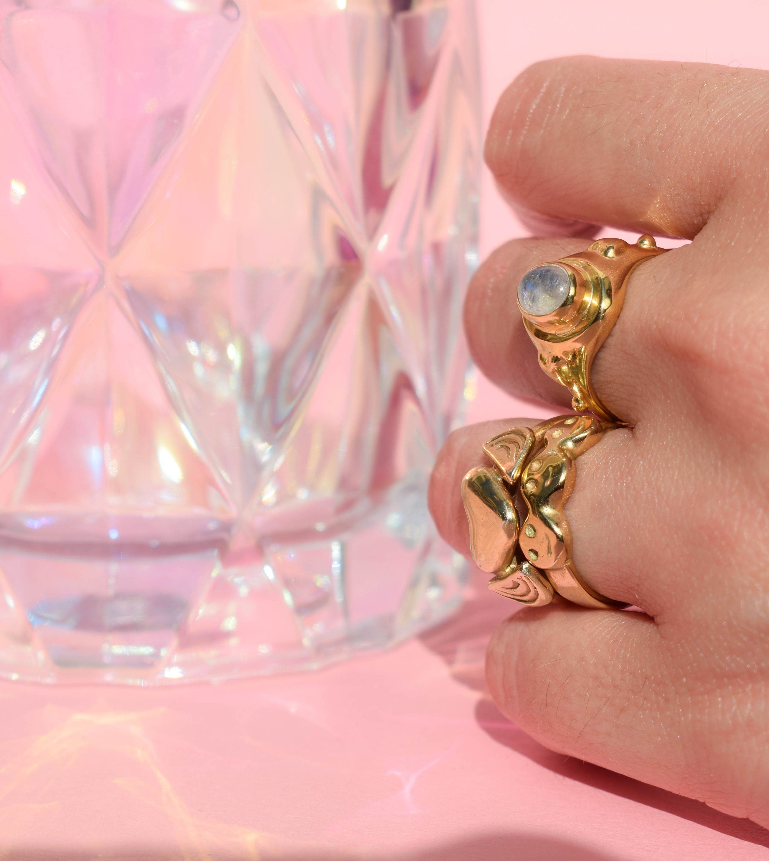 Smile face ring