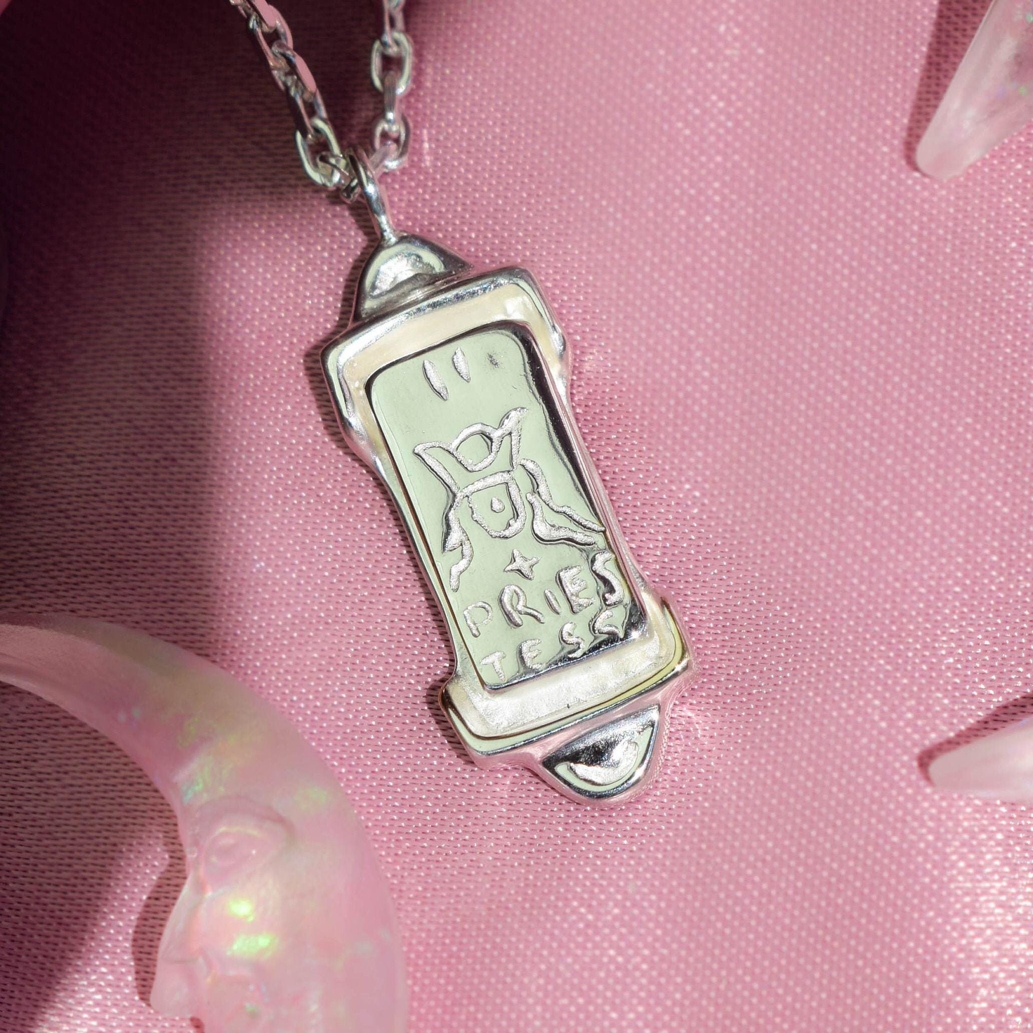 Tarot card The High Priestess necklace
