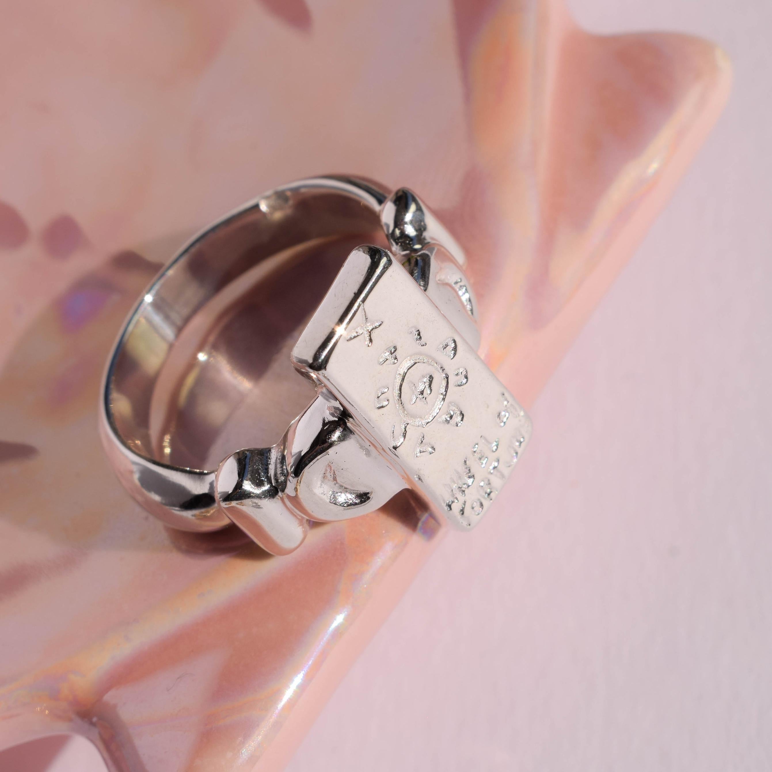 The Wheel of Fortune tarot card ring