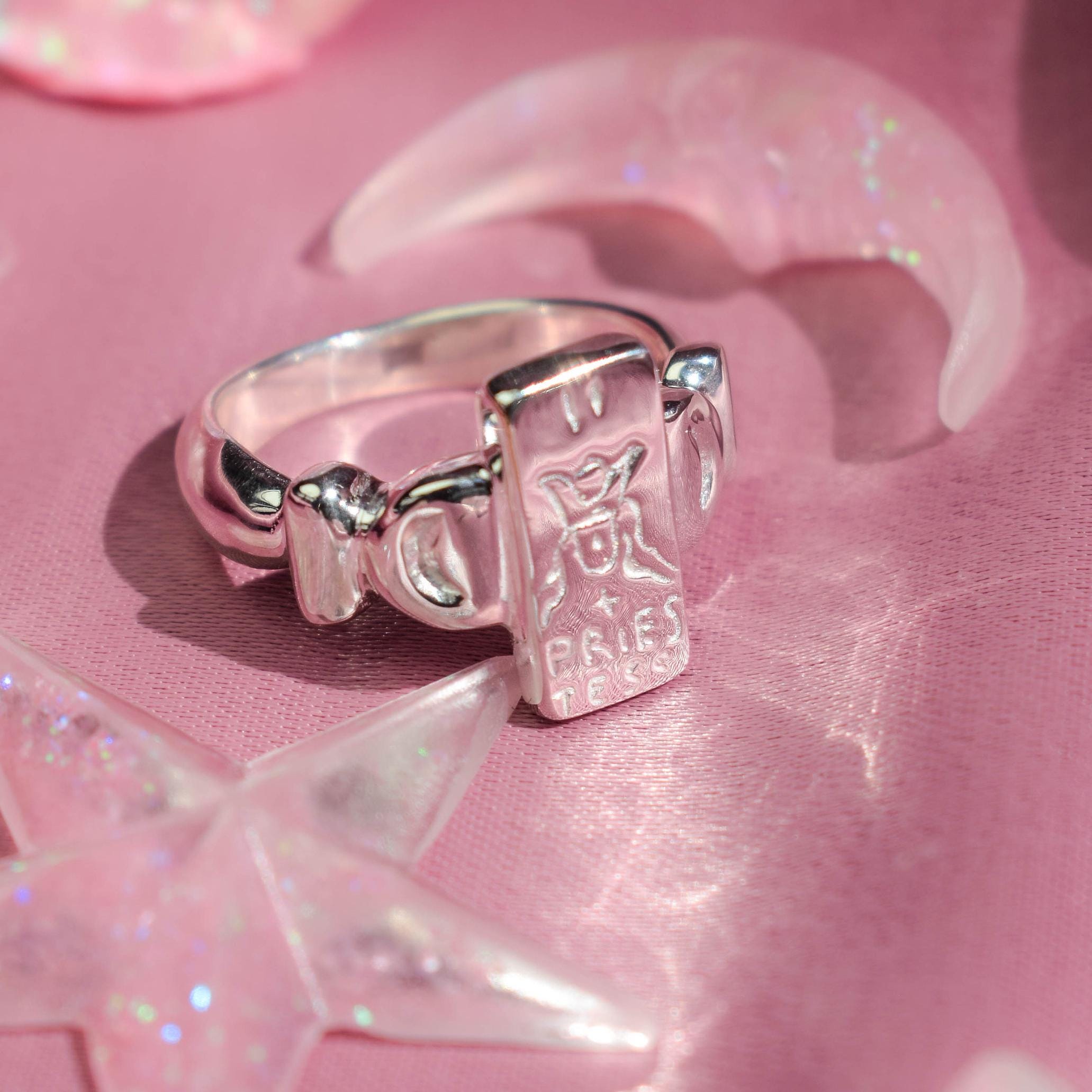 The High Priestess tarot card ring