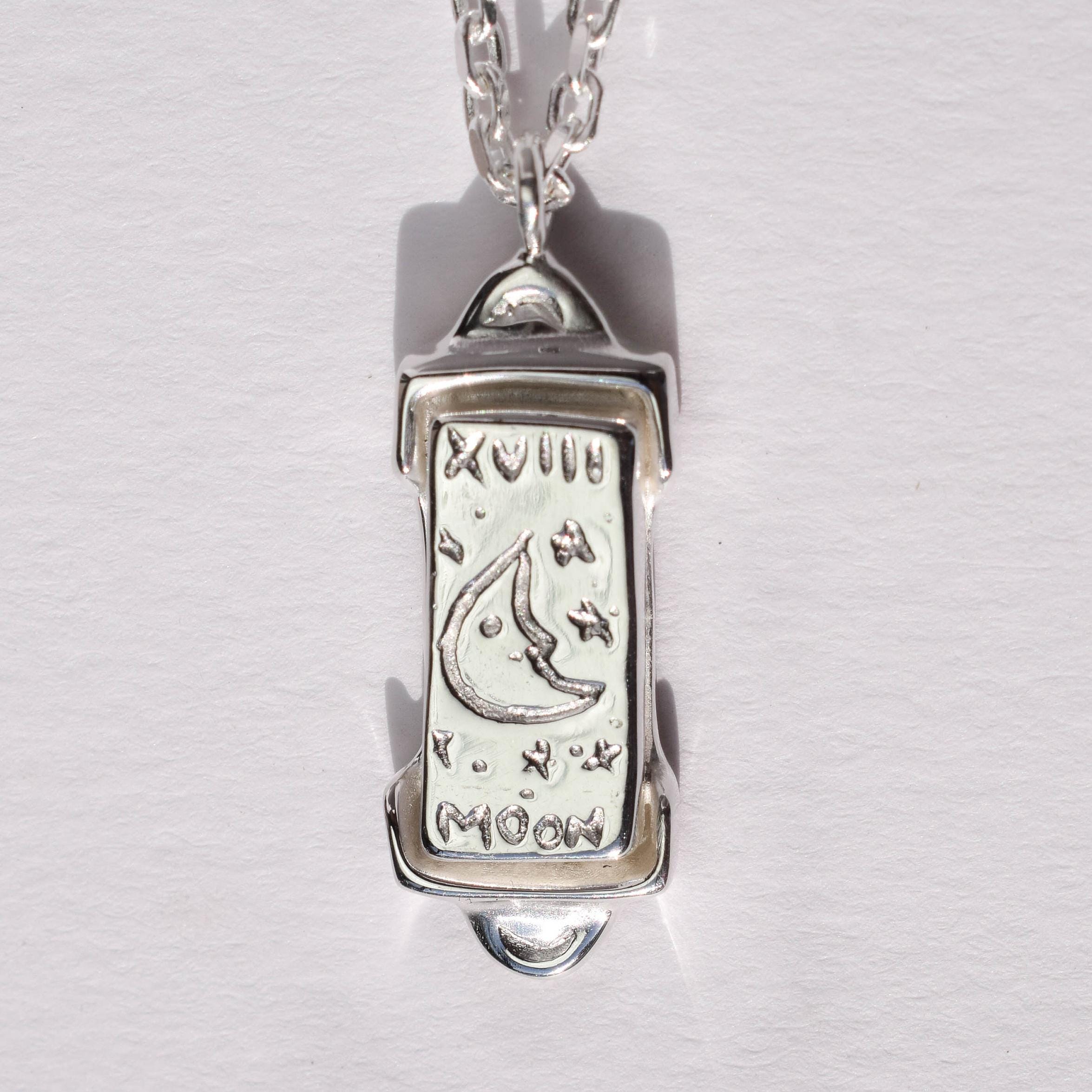 The moon tarot card necklace