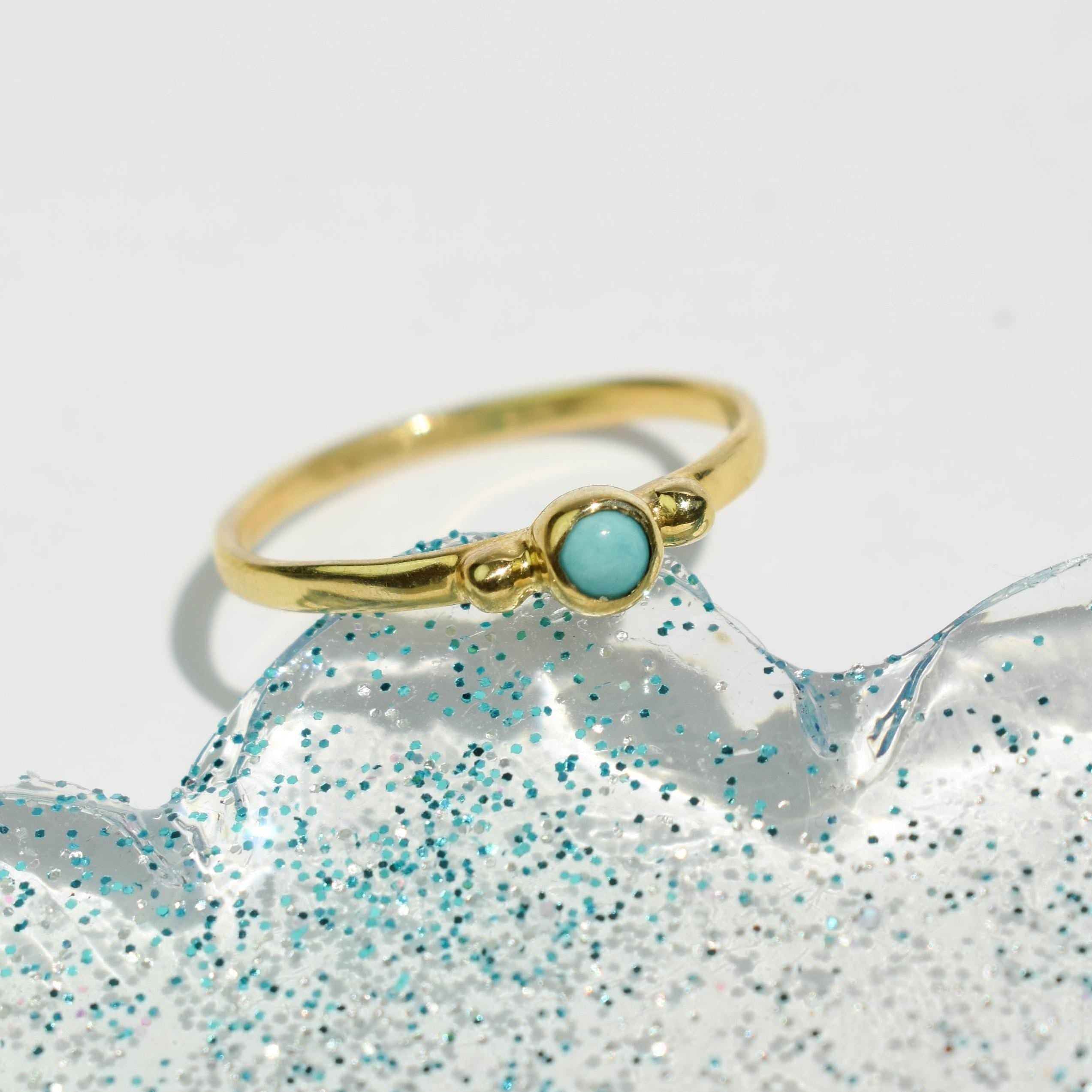 Turquoise dainty ring