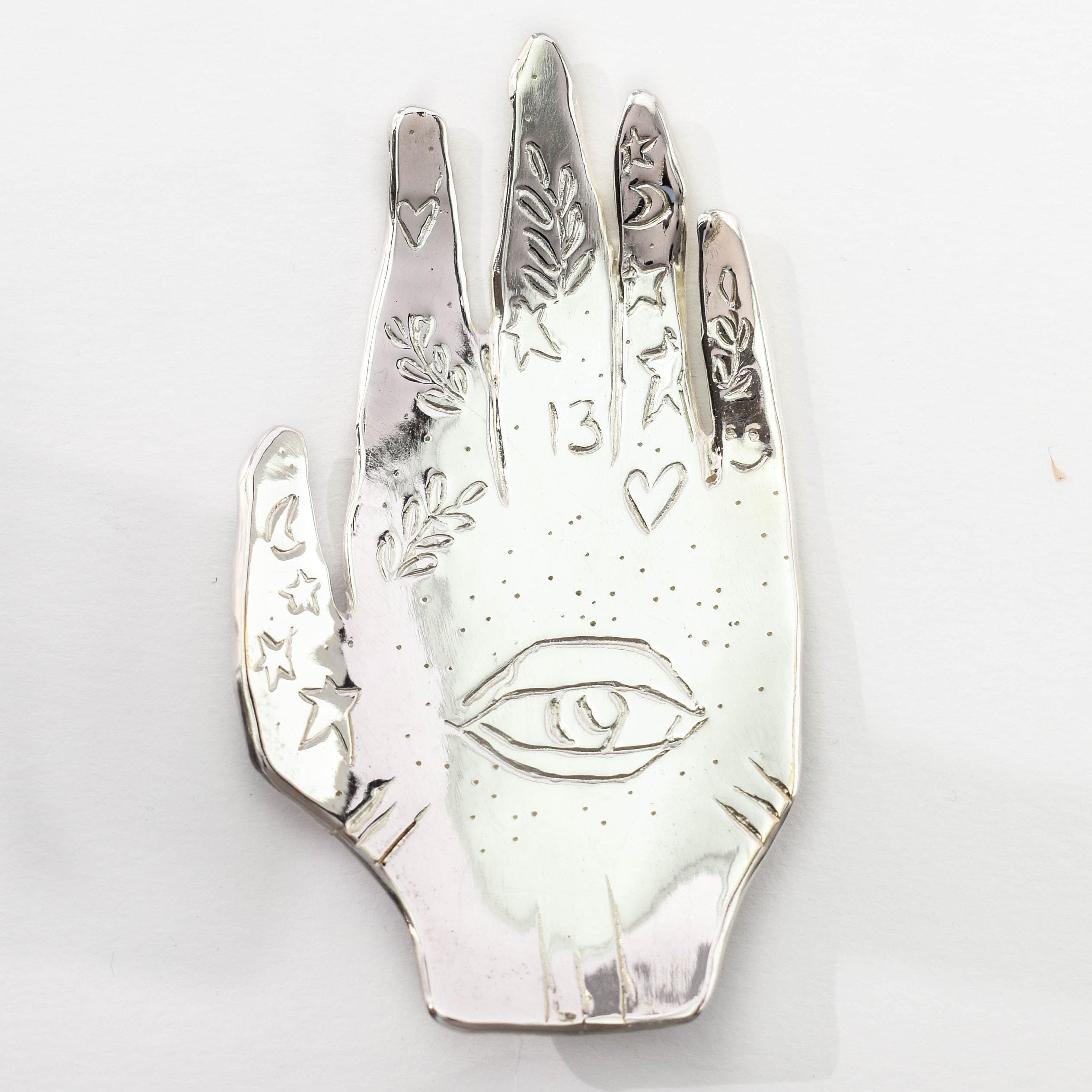 Hand catchall dish