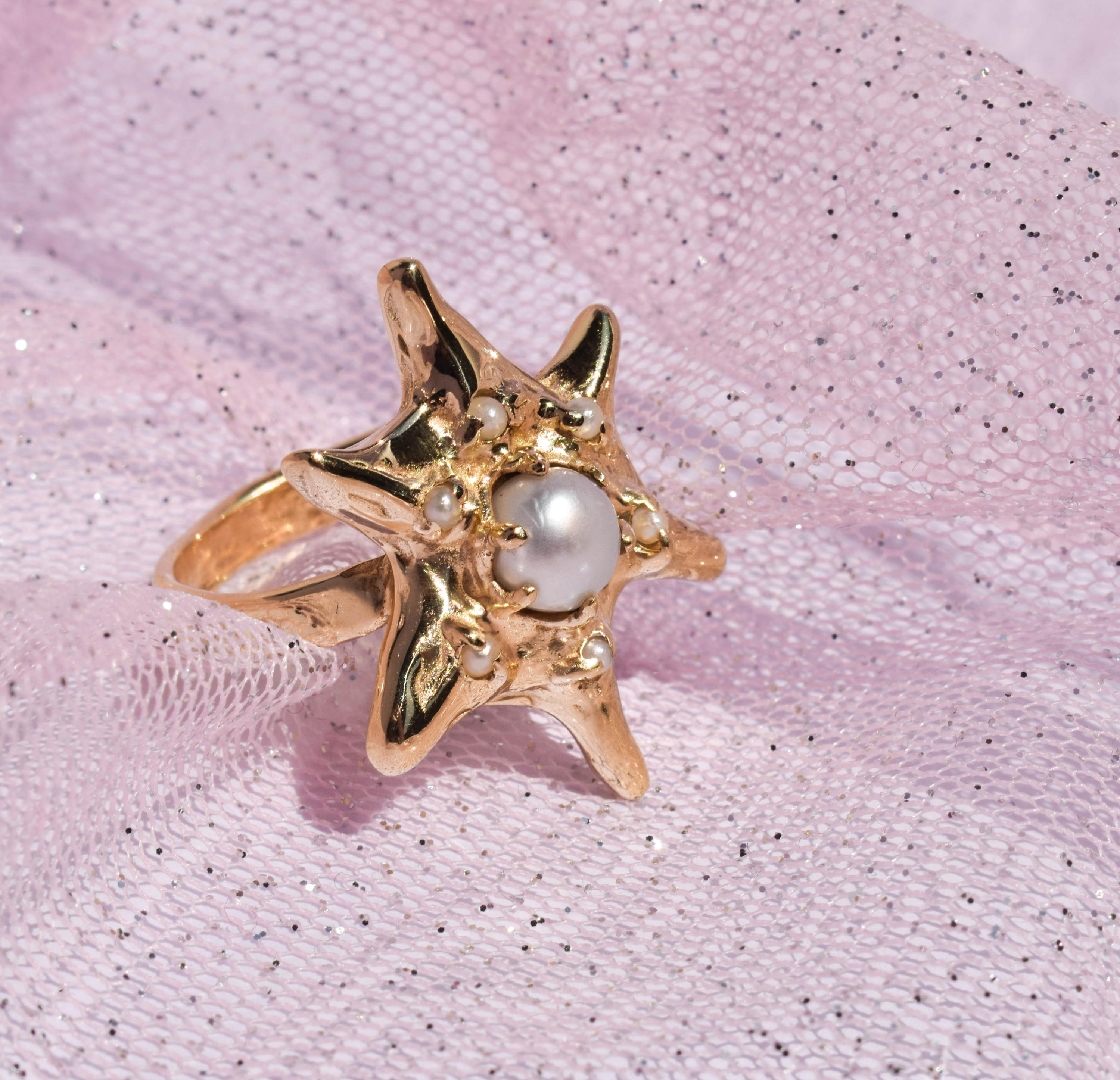 Organic pearl ring