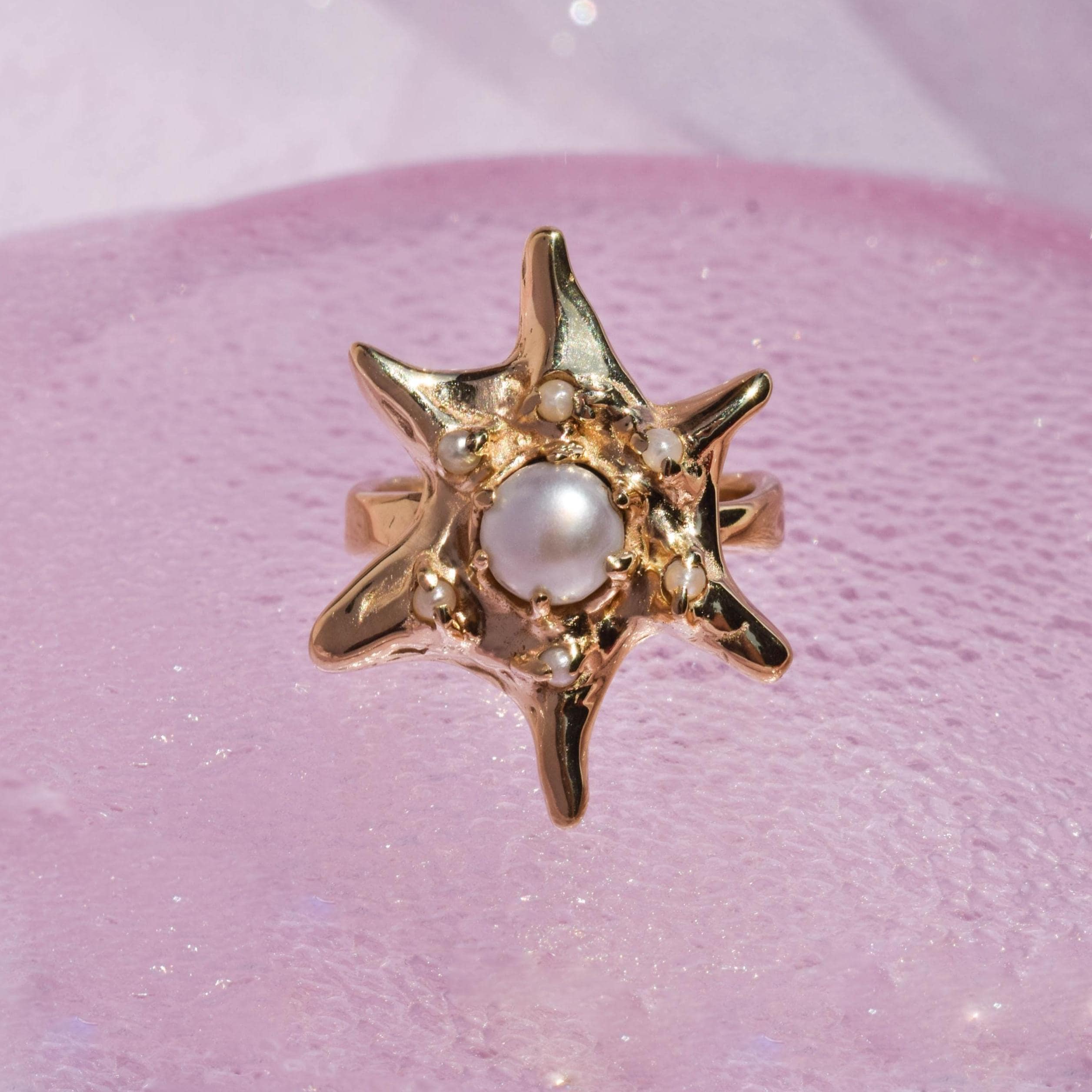 Organic pearl ring