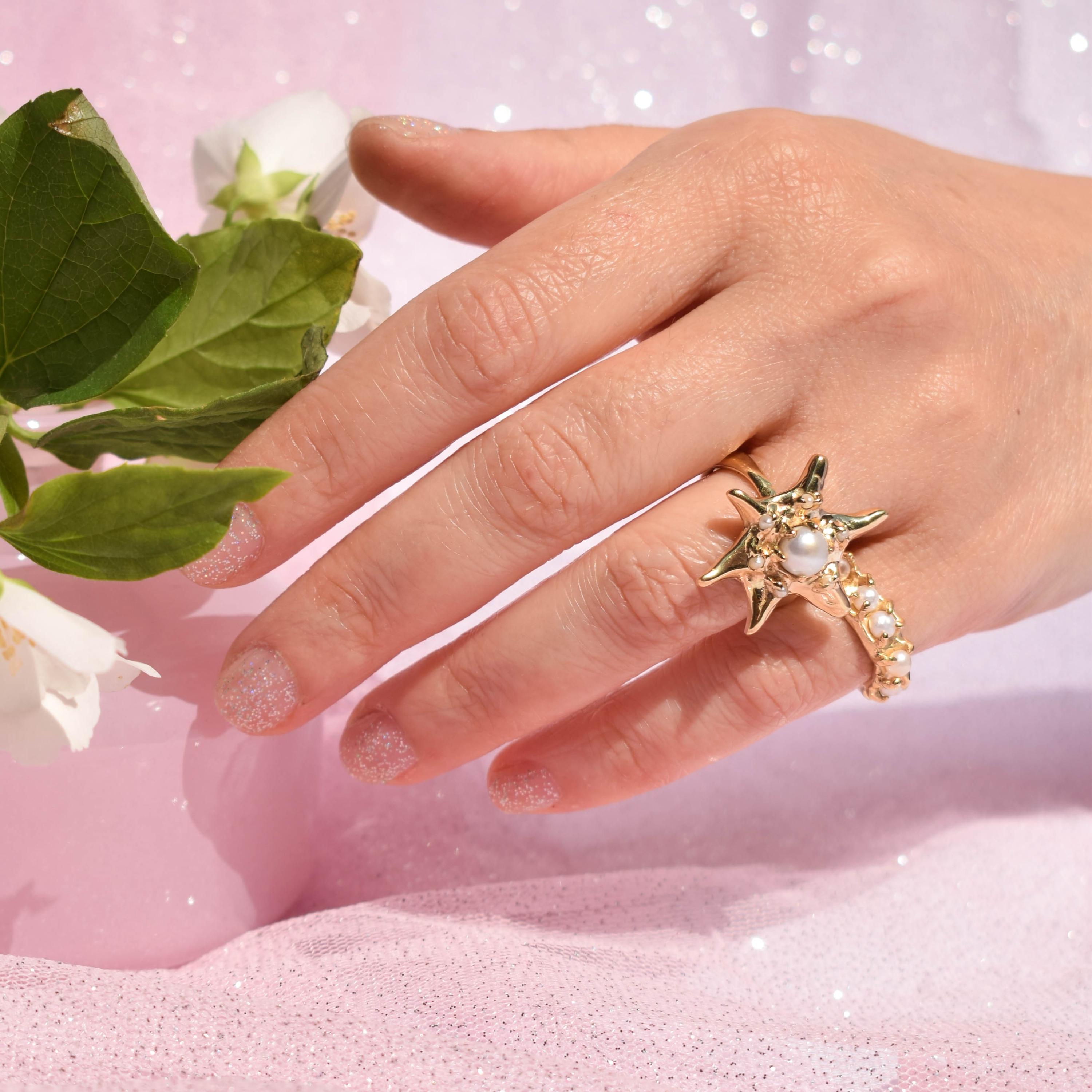 Organic pearl ring