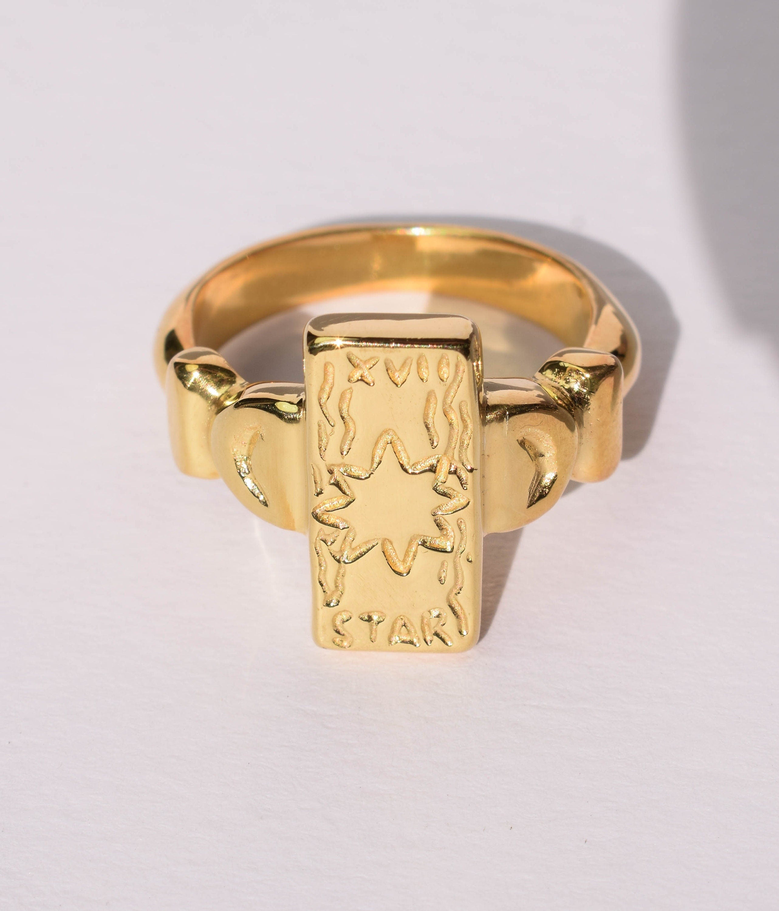The Star tarot card ring